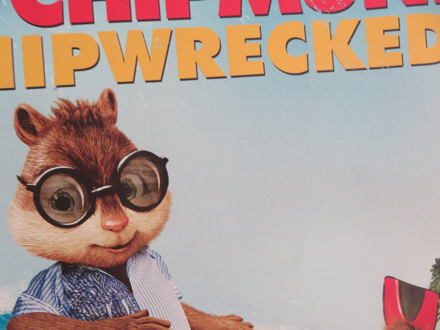 ALVIN AND THE CHIPMUNKS: CHIPWRECKED - B UK QUAD ROLLED POSTER JASON LEE 2011 Movie posters