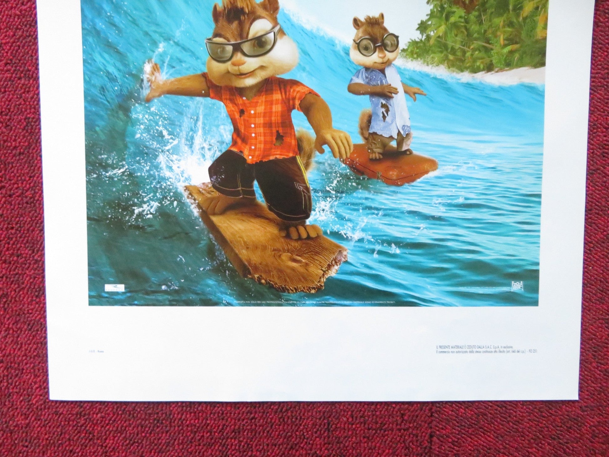 ALVIN AND THE CHIPMUNKS: CHIPWRECKED ITALIAN LOCANDINA POSTER JASON LEE 2011 - Rendezvous Cinema