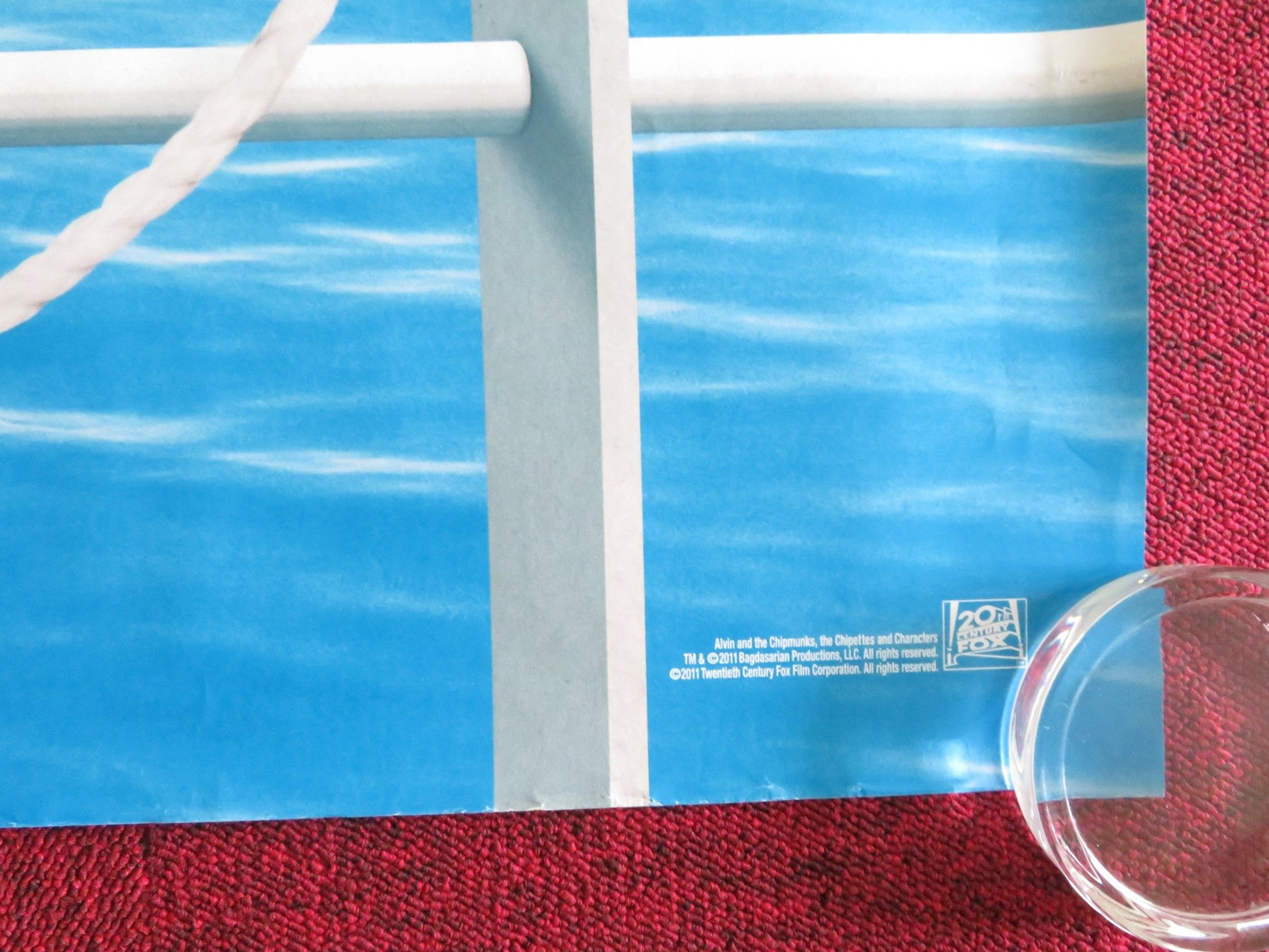 ALVIN AND THE CHIPMUNKS: CHIPWRECKED UK QUAD ROLLED POSTER JASON LEE 2011 Movie posters