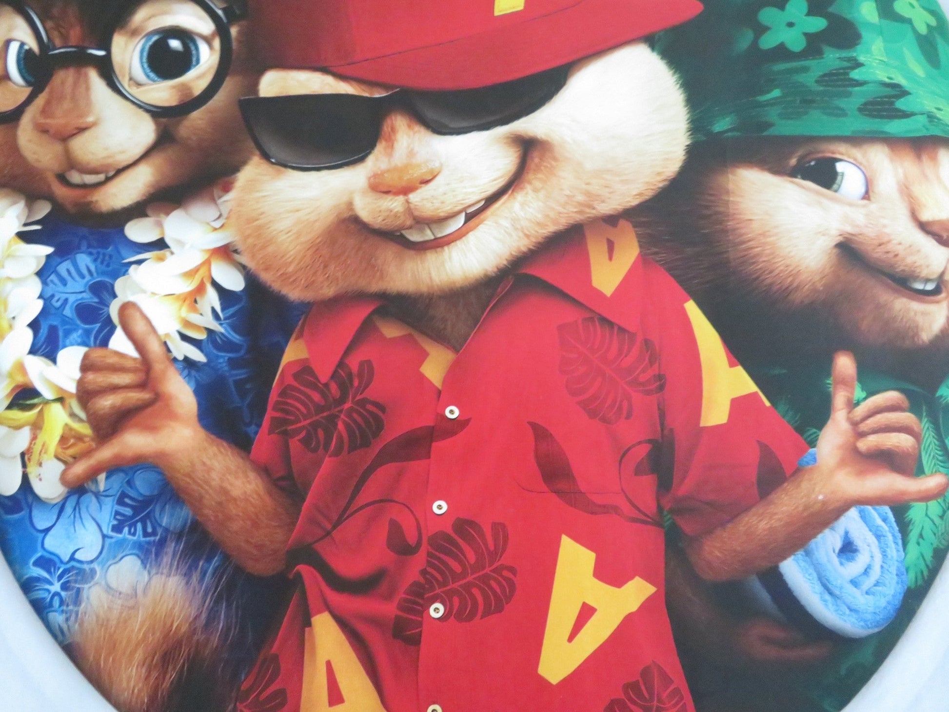 ALVIN AND THE CHIPMUNKS: CHIPWRECKED UK QUAD ROLLED POSTER JASON LEE 2011 Movie posters