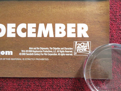 ALVIN AND THE CHIPMUNKS: THE SQUEAKQUEL UK QUAD ROLLED POSTER ZACHARY LEVI 2009 Rendezvous Cinema Movie posters