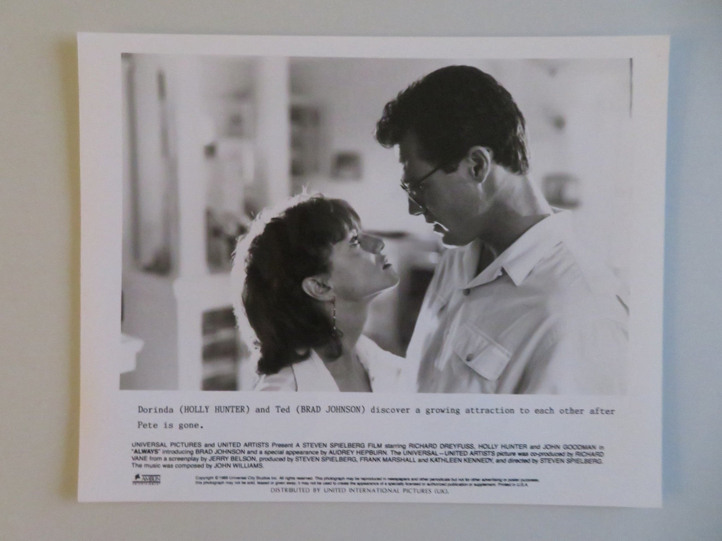 ALWAYS MOVIE STILL PHOTO LOT OF 5 RICHARD DREYFUSS HOLLY HUNTER 1989 - Rendezvous Cinema