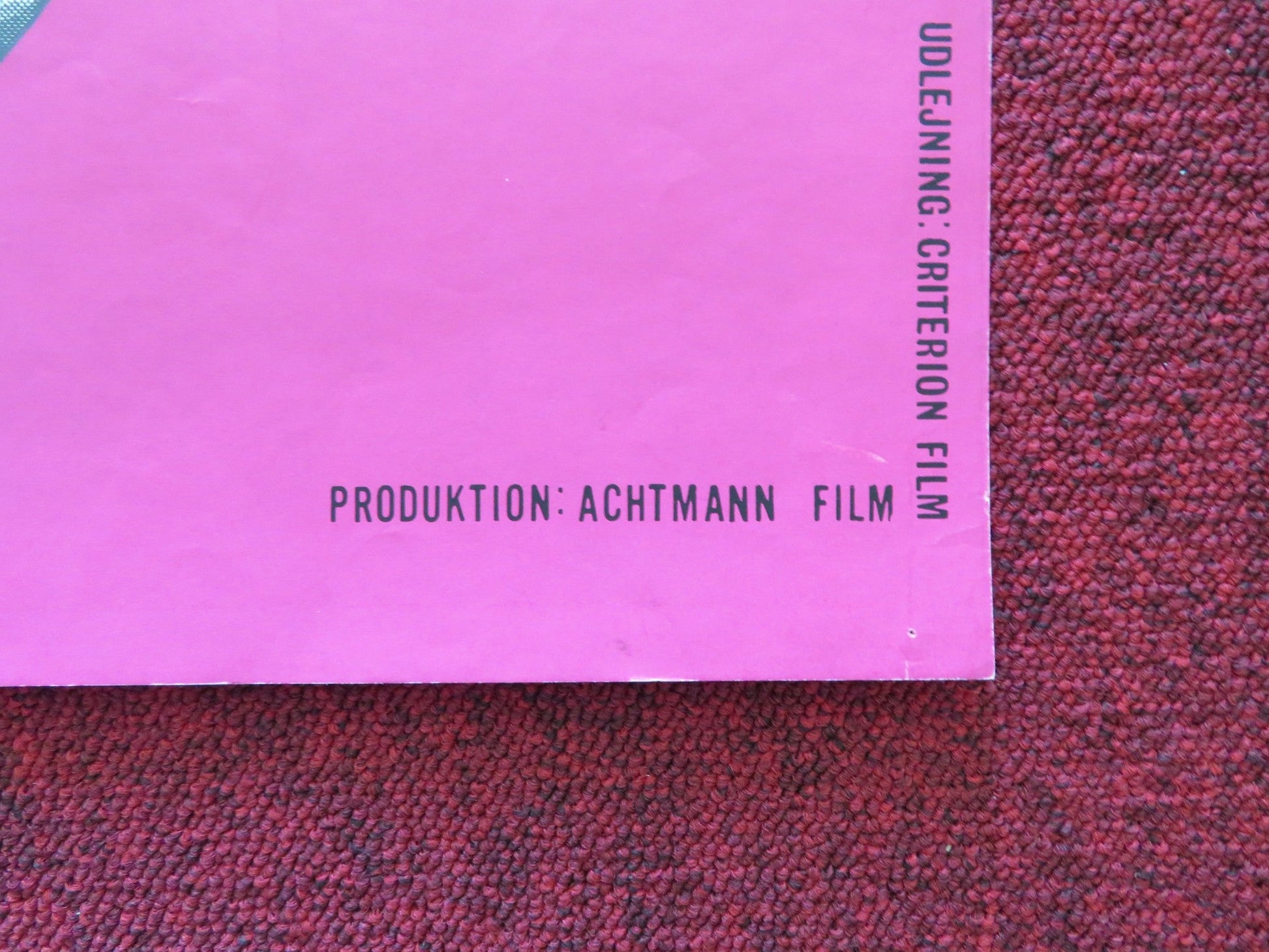 ALWAYS WHEN NIGHT FALLS DANISH POSTER ROLLED JAN HENDRIKS HANNELORE ELSNER 1963 Rendezvous Cinema Movie posters