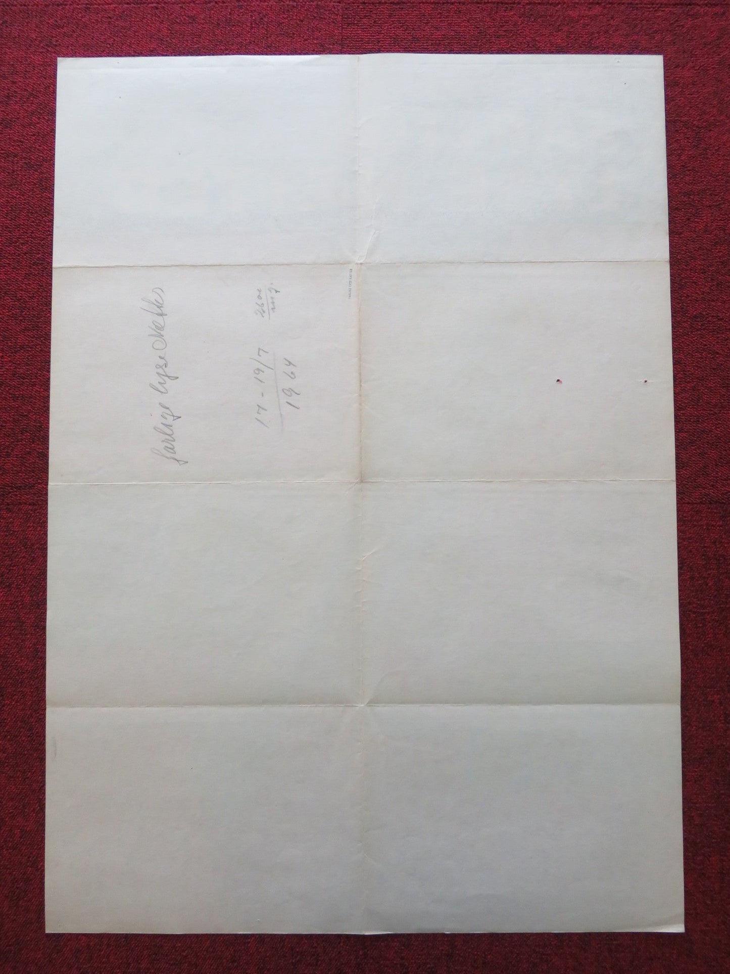 ALWAYS WHEN NIGHT FALLS DANISH POSTER ROLLED JAN HENDRIKS HANNELORE ELSNER 1963 Rendezvous Cinema Movie posters