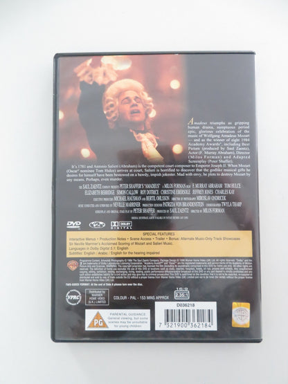 AMADEUS (DVD) TOM HULCE F. MURRAY ABRAHAM 1984 REGION 2 Movie posters