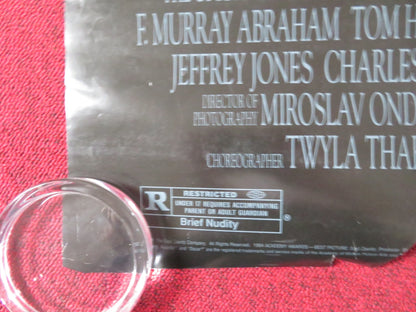 AMADEUS US ONE SHEET ROLLED POSTER TOM HULCE F. MURRAY ABRAHAM 1984 - Rendezvous Cinema