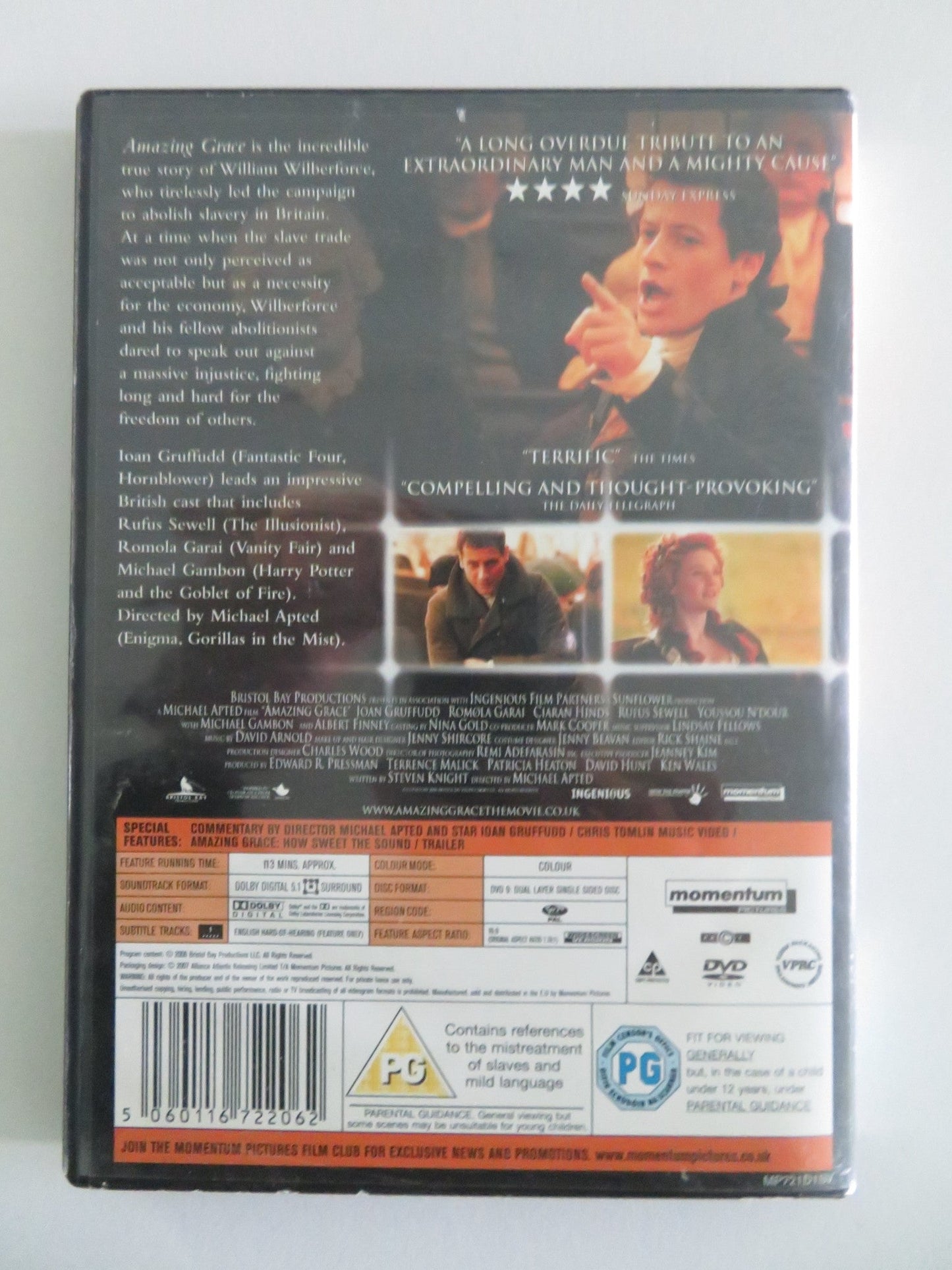 AMAZING GRACE (DVD) IOAN GRUFFUDD ALBERT FINNEY 2006 REGION 2 Movie posters