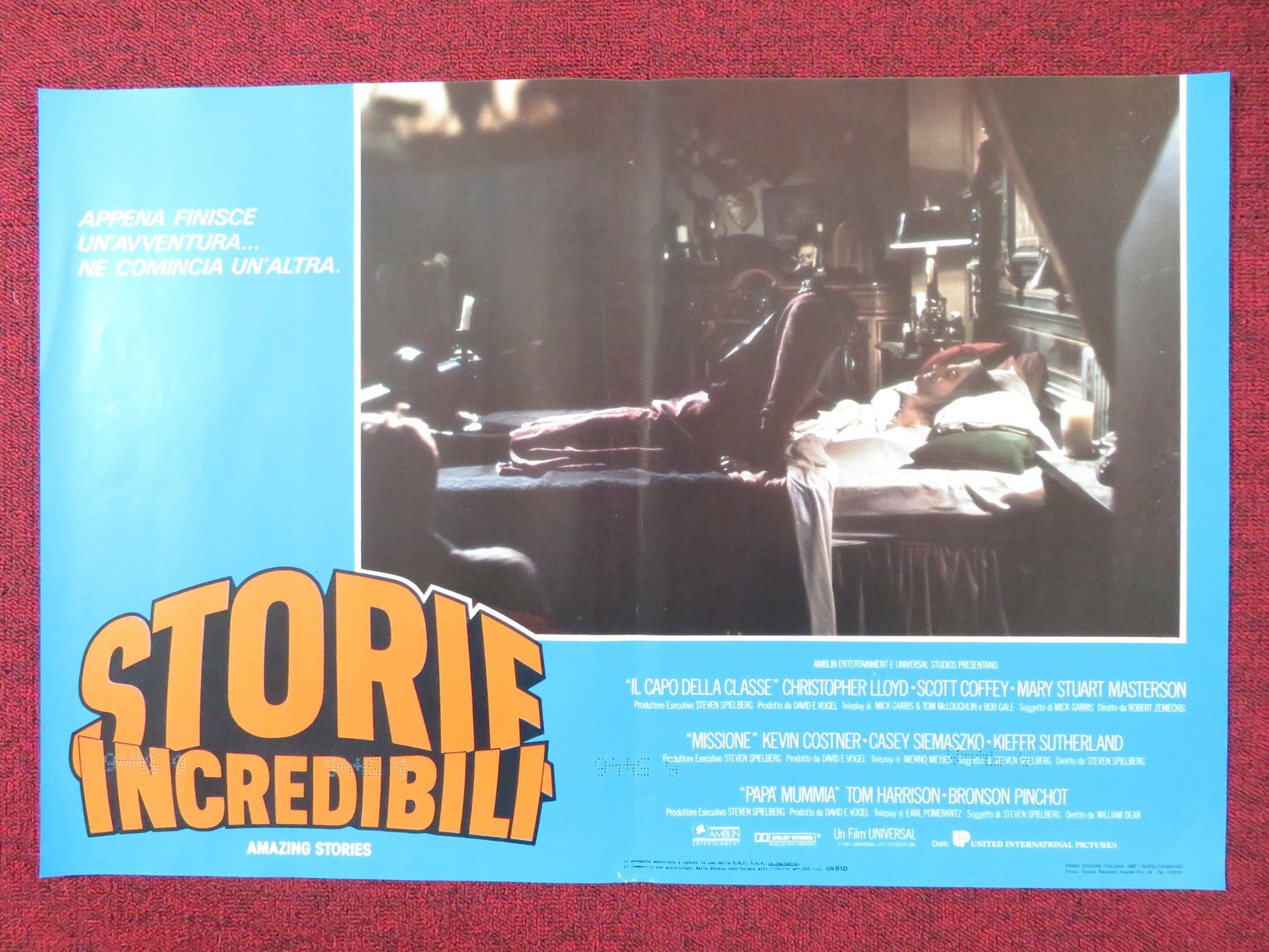AMAZING STORIES - C ITALIAN FOTOBUSTA POSTER SPIELBERG CHRISTOPHER LLOYD 1987 - Rendezvous Cinema