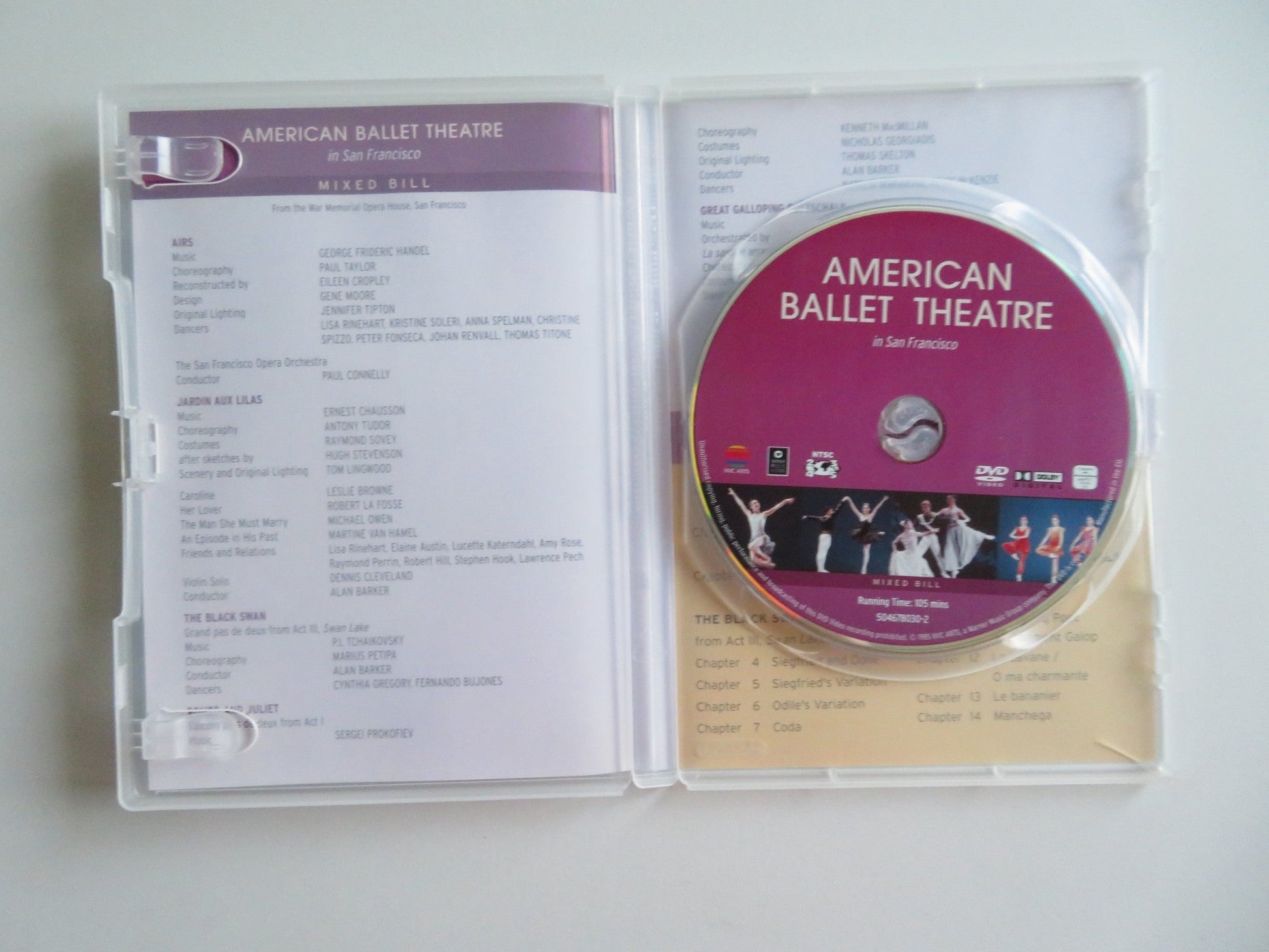AMERICAN BALLET THEATRE IN SAN FRANCISCO (DVD) LESLIE BROWNE 1985 REGION 2,3,4,5 - Rendezvous Cinema