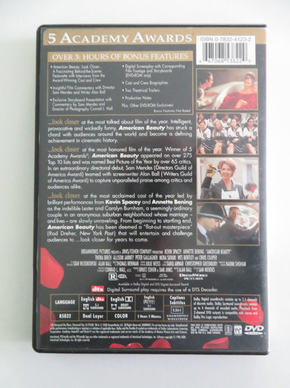 American Beauty - B (DVD) Kevin Spacey Annette Bening 1999 Region 1 Movie posters
