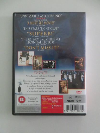AMERICAN PSYCHO (DVD) CHRISTIAN BALE REESE WITHERSPOON 2000 REGION 2 Movie posters