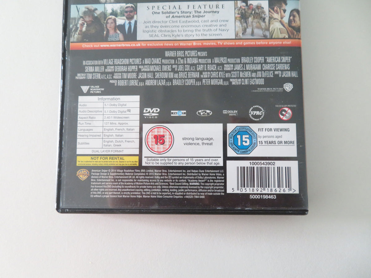 American Sniper (DVD) Bradley Cooper, Sienna Miller 2014 Region 2 Movie posters
