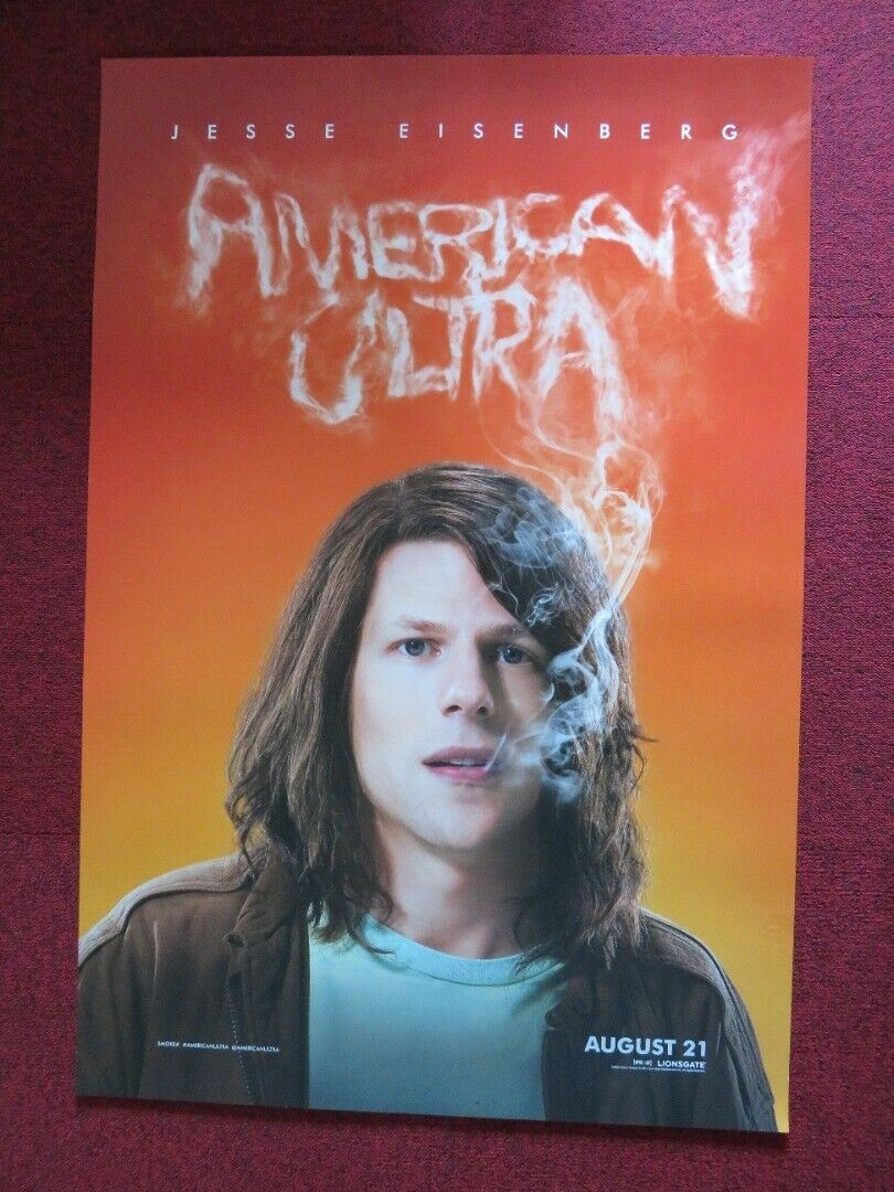 AMERICAN ULTRA US ONE SHEET ROLLED POSTER JESSE EISENBERG 2015 - Rendezvous Cinema