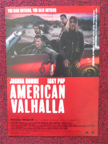 AMERICAN VALHALLA JAPANESE CHIRASHI (B5) POSTER IGGY POP JOSH HOMME 2017 - Rendezvous Cinema