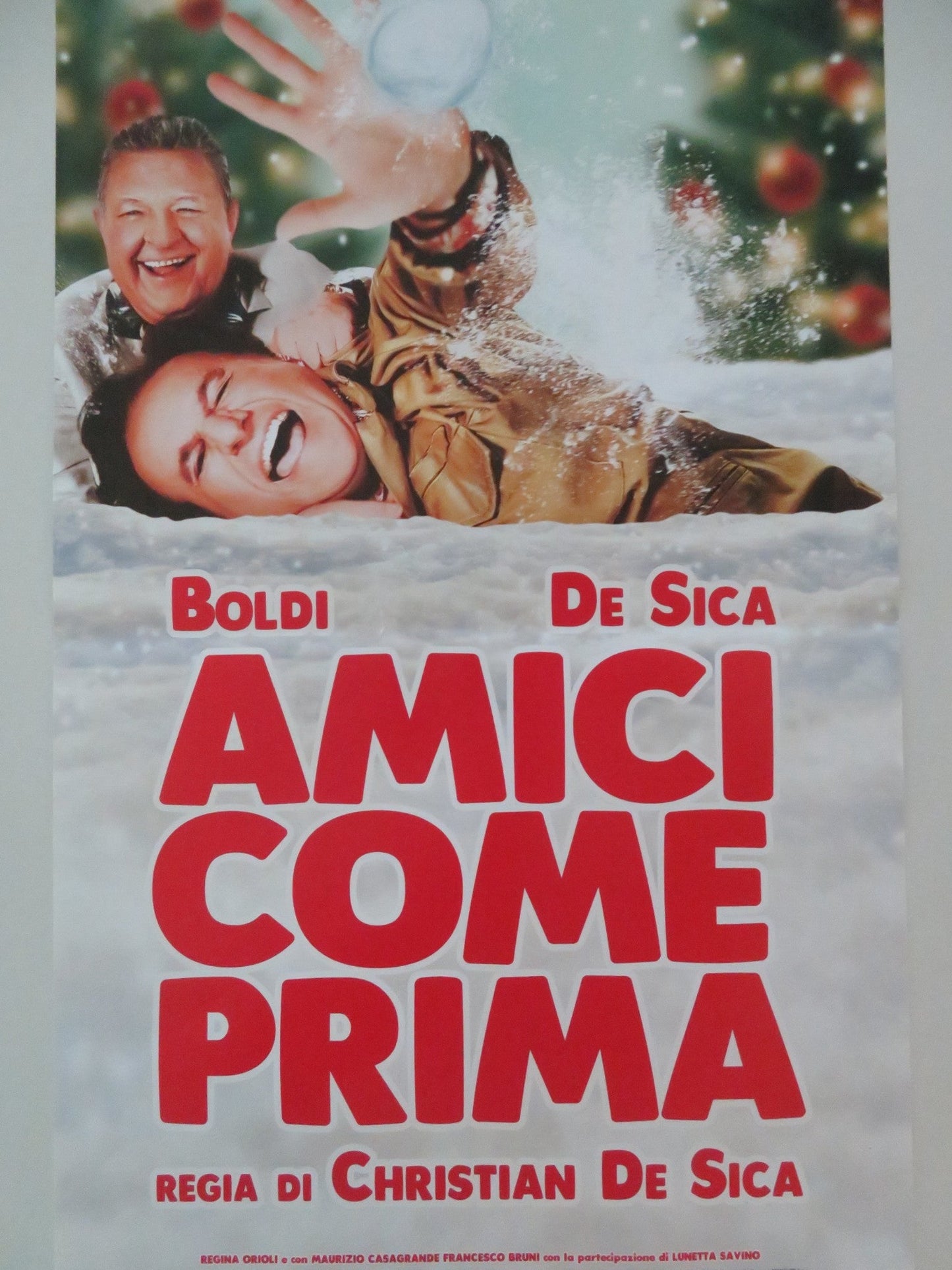 AMICI COME PRIMA ITALIAN LOCANDINA POSTER MASSIMO BOLDI CHRISTIAN DE SICA 2018 Movie posters