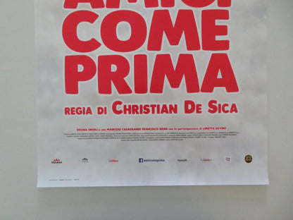 AMICI COME PRIMA ITALIAN LOCANDINA POSTER MASSIMO BOLDI CHRISTIAN DE SICA 2018 Movie posters