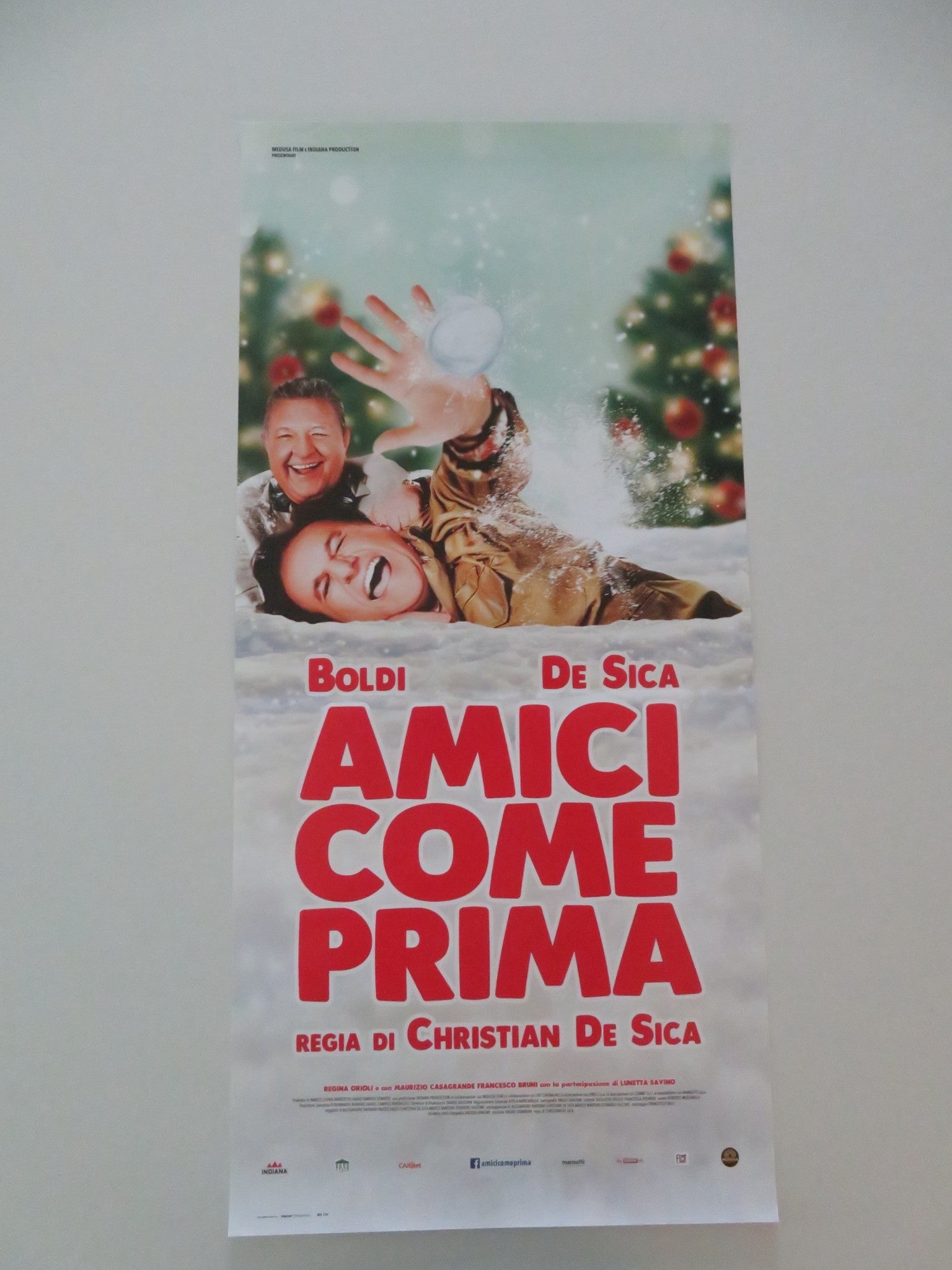 AMICI COME PRIMA ITALIAN LOCANDINA POSTER MASSIMO BOLDI CHRISTIAN DE SICA 2018 Movie posters