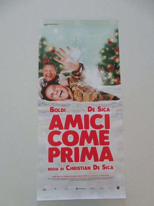 AMICI COME PRIMA ITALIAN LOCANDINA POSTER MASSIMO BOLDI CHRISTIAN DE SICA 2018 Movie posters