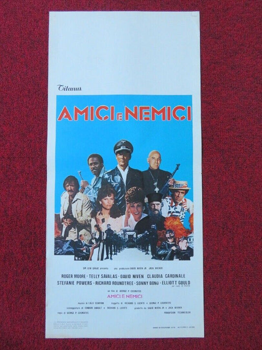 AMICI E NEMICI / Escape to Athena ITALIAN LOCANDINA (27.5"x13") POSTER 1979 - Rendezvous Cinema