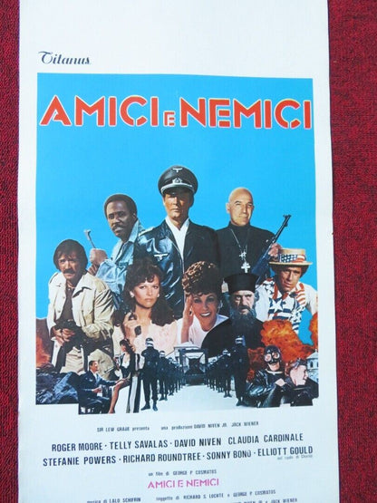 AMICI E NEMICI / Escape to Athena ITALIAN LOCANDINA (27.5"x13") POSTER 1979 - Rendezvous Cinema