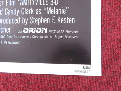 AMITYVILLE 3D FOLDED US ONE SHEET POSTER TONY ROBERTS TESS HARPER 1983 Rendezvous Cinema Movie posters
