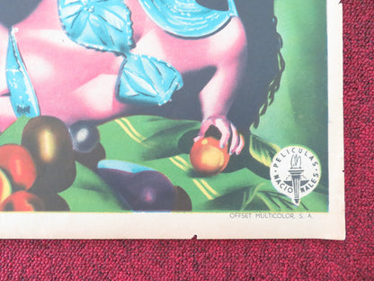 AMOR DE LOCURA MEXICAN POSTER ROLLED NINI MARSHALL OSCAR PULIDO 1953 Movie posters