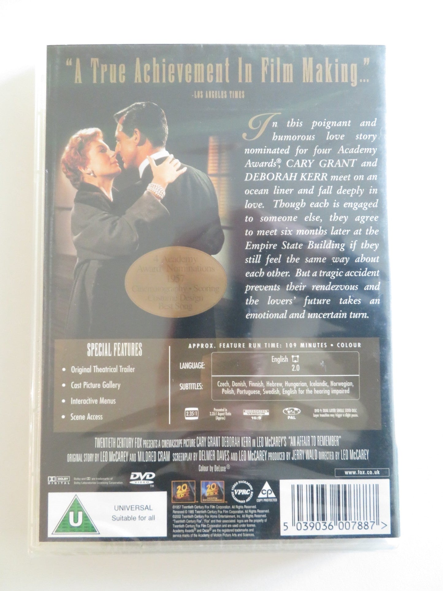 AN AFFAIR TO REMEMBER (DVD) CARY GRANT DEBORAH KERR 1957 REGION 2 Rendezvous Cinema Movie posters