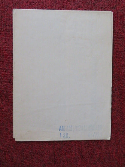 AN AMERICAN DREAM FOLDED US ONE SHEET POSTER STUART WHITMAN JANET LEIGH 1966 - Rendezvous Cinema