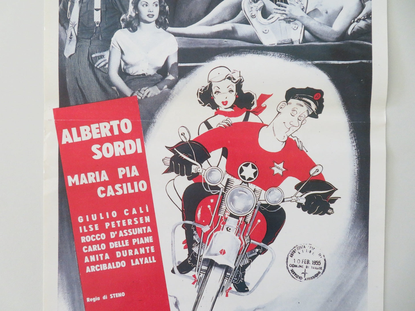 AN AMERICAN IN ROME ITALIAN LOCANDINA POSTER SORDI MARIA PIA CASILIO 1954 Movie posters