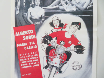 AN AMERICAN IN ROME ITALIAN LOCANDINA POSTER SORDI MARIA PIA CASILIO 1954 Movie posters