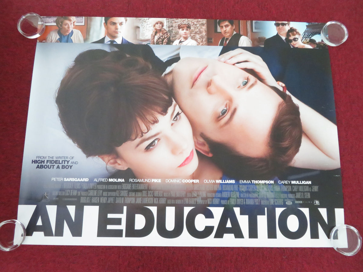 An Education UK Quad Rolled Poster Carey Mulligan Peter Sarsgaard 2009 Movie posters