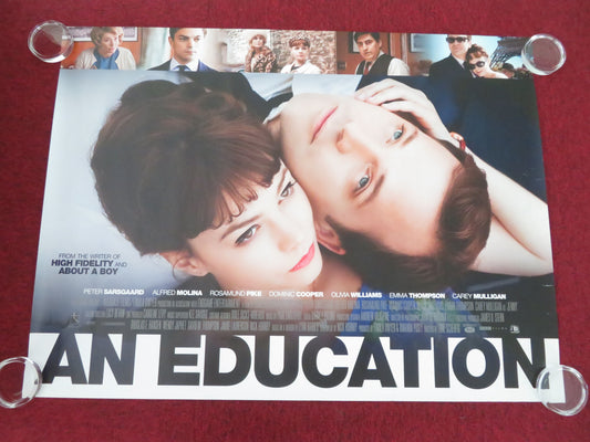 An Education UK Quad Rolled Poster Carey Mulligan Peter Sarsgaard 2009 Movie posters