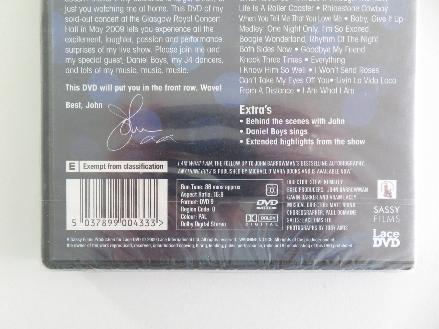 An Evening with John Barrowman: Live at the Royal Concert... (DVD) 2009 Region 0 Movie posters