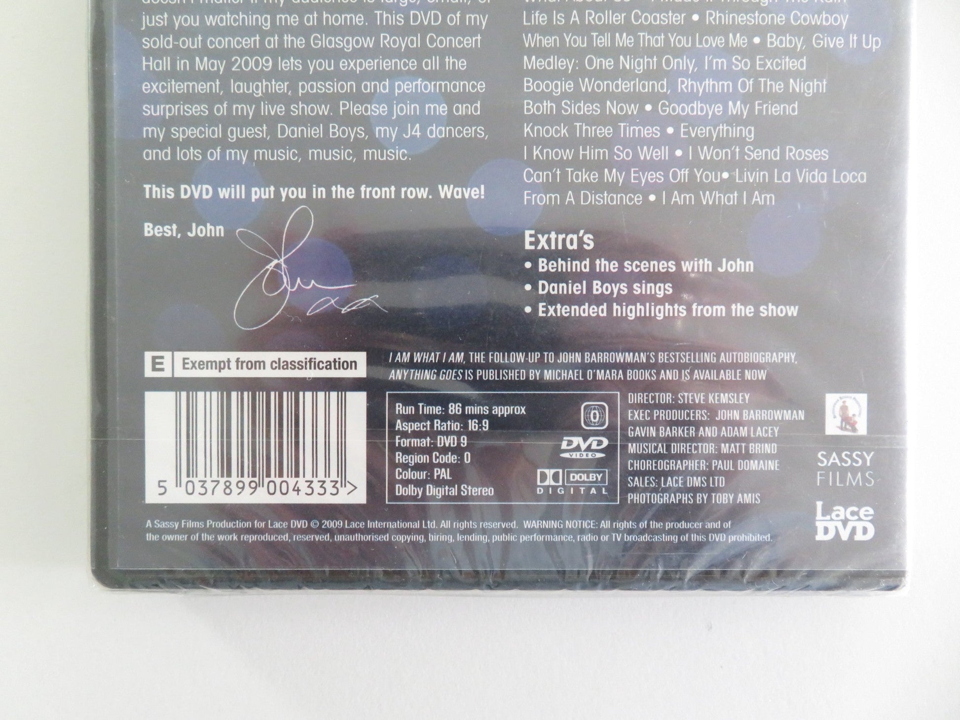 An Evening with John Barrowman: Live at the Royal Concert... (DVD) 2009 Region 0 Movie posters