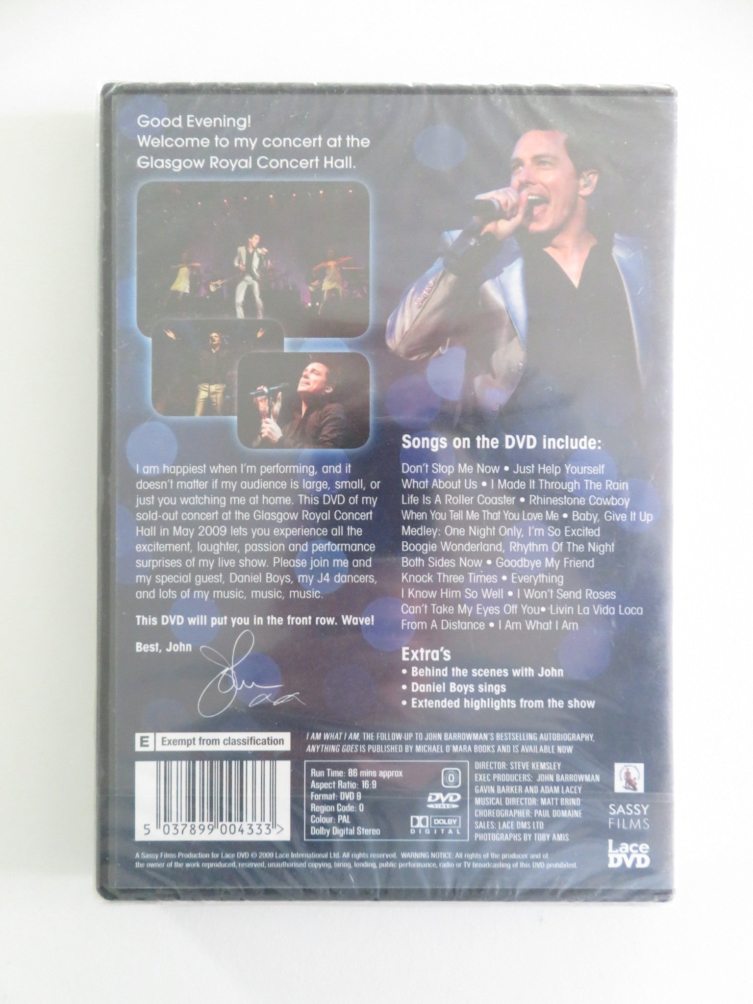 An Evening with John Barrowman: Live at the Royal Concert... (DVD) 2009 Region 0 Movie posters