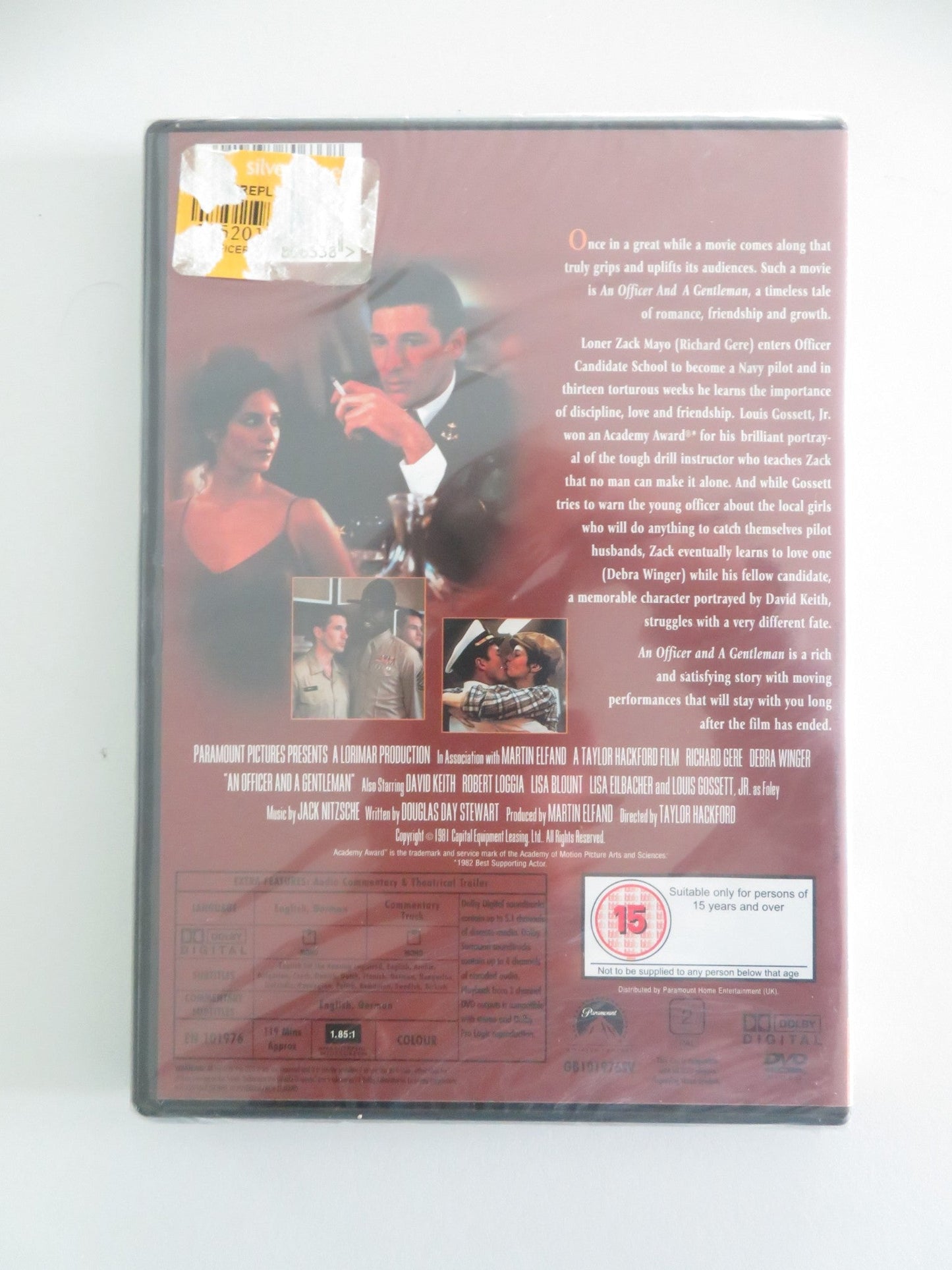 AN OFFICER AND A GENTLEMAN - B (DVD) RICHARD GERE DEBRA WINGER 1982 REGION 2 Movie posters