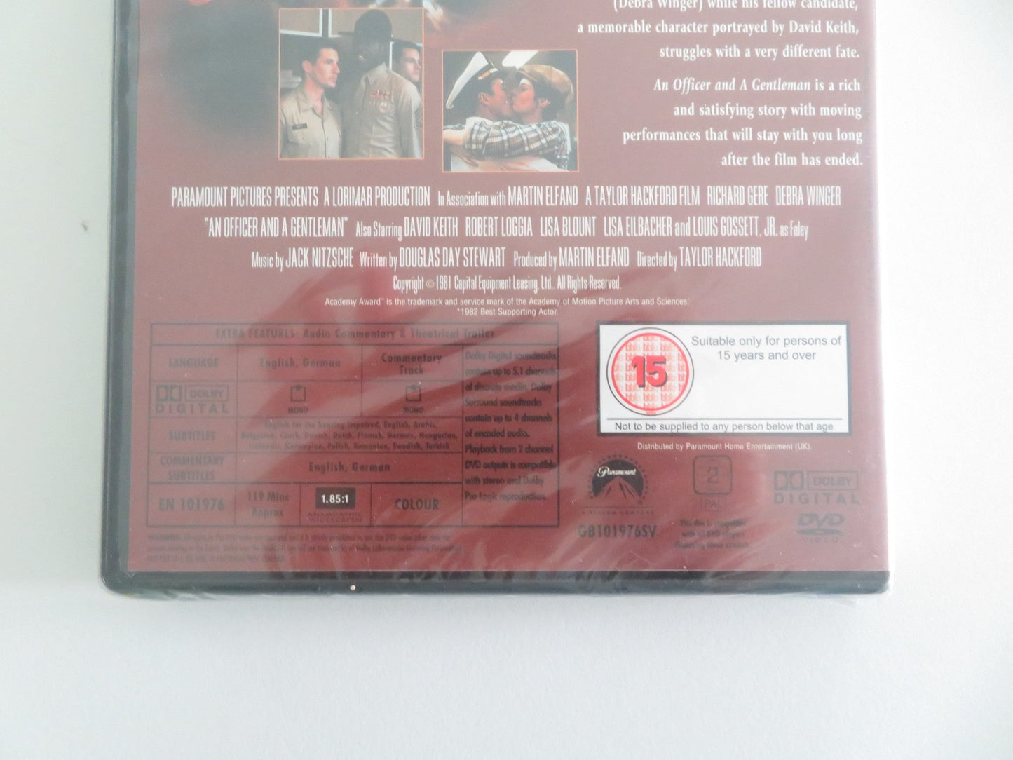 AN OFFICER AND A GENTLEMAN - B (DVD) RICHARD GERE DEBRA WINGER 1982 REGION 2 Movie posters
