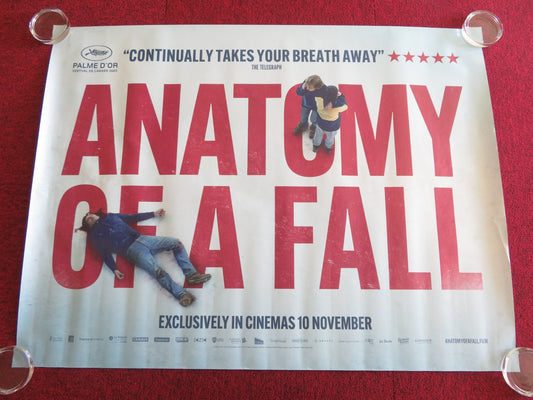 ANATOMY OF A FALL UK QUAD ROLLED POSTER SANDRA HULLER SWANN ARLAUD 2023 Rendezvous Cinema Movie posters