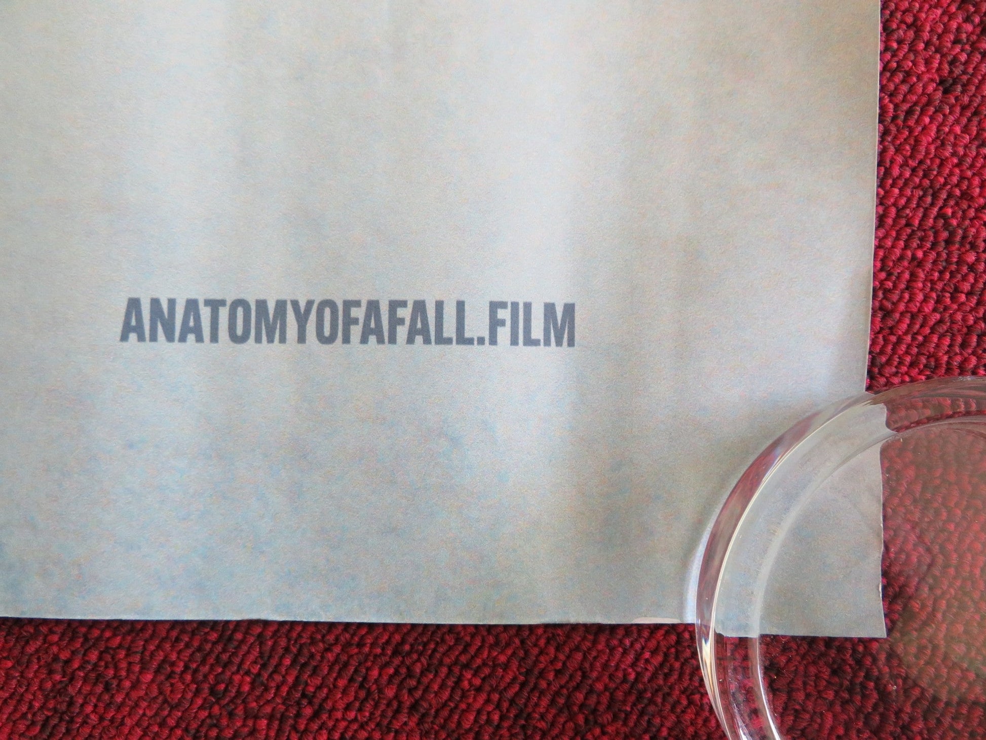 ANATOMY OF A FALL UK QUAD ROLLED POSTER SANDRA HULLER SWANN ARLAUD 2023 Rendezvous Cinema Movie posters