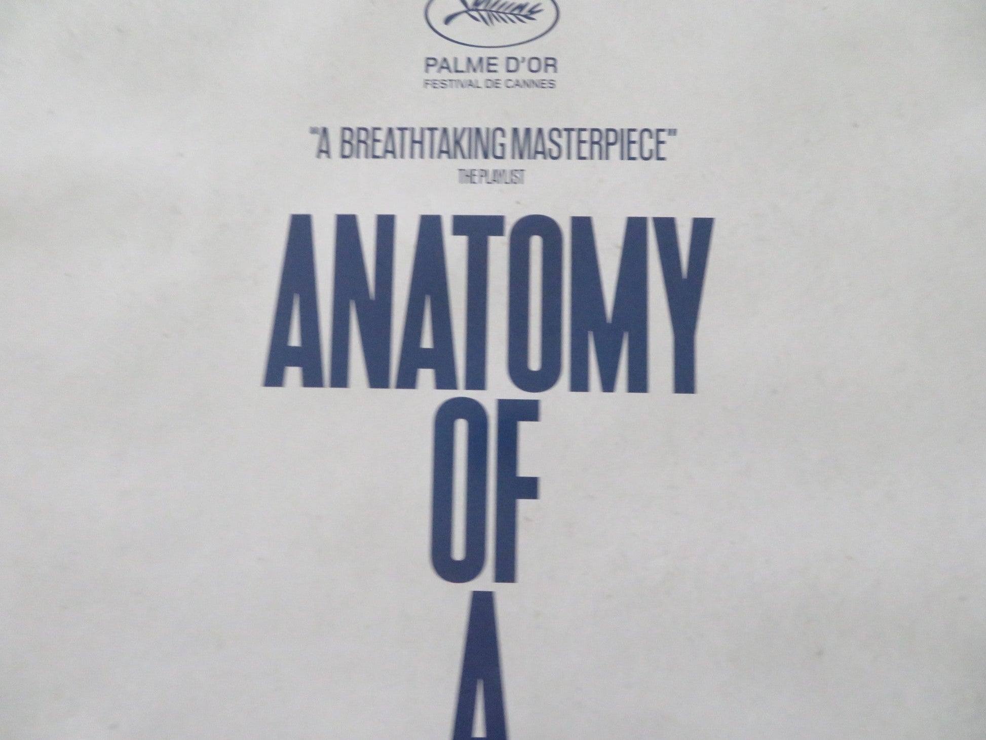 ANATOMY OF A FALL US ONE SHEET ROLLED POSTER SANDRA HULLER SWANN ARLAUD 2023 Rendezvous Cinema Movie posters