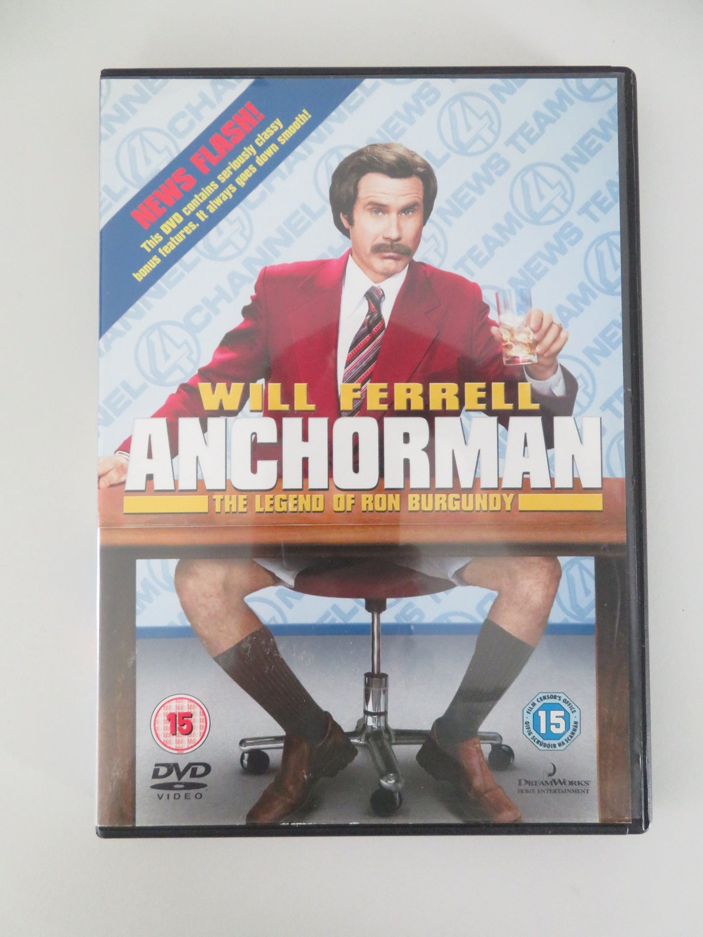 Anchorman: The Legend of Ron Burgundy (DVD) Will Ferrell 2004 Region 2,4 Movie posters