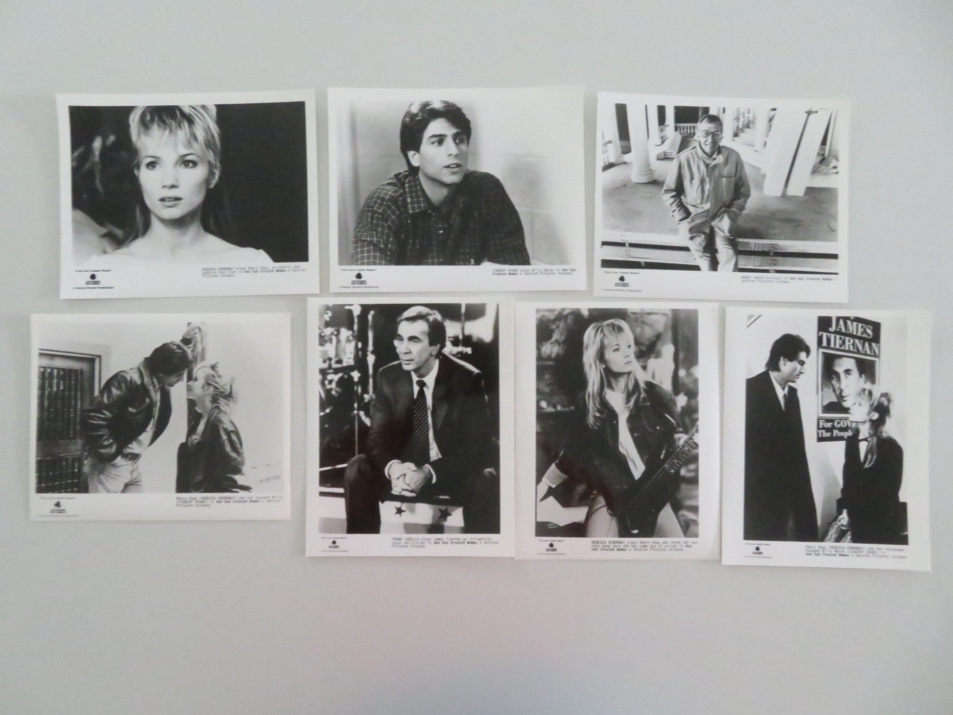 AND GOD CREATED WOMAN MOVIE STILL PHOTO LOT OF 7 REBECCA DE MORNAY V. SPANO 1988 Movie posters