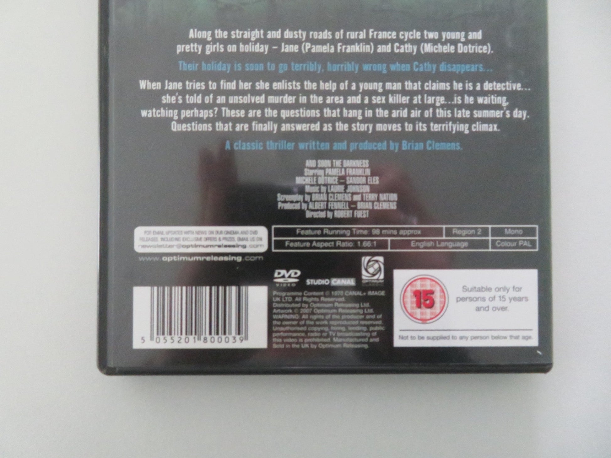 And Soon the Darkness (DVD) Pamela Franklin Michele Dotrice 1970 Region 2 Movie posters