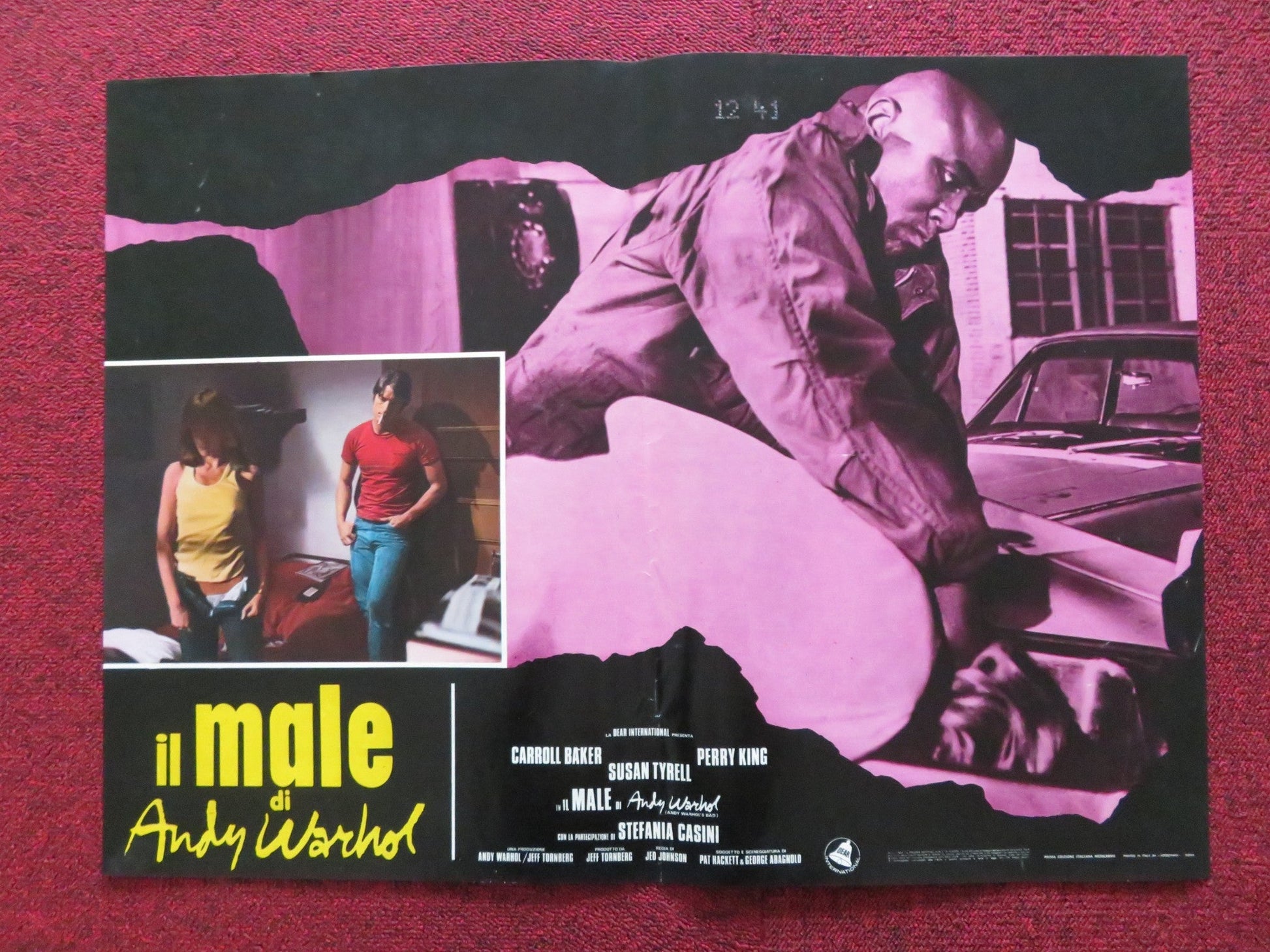 ANDY WARHOL'S BAD - B ITALIAN FOTOBUSTA POSTER CARROL BAKER PERRY KING 1977 Rendezvous Cinema Movie posters