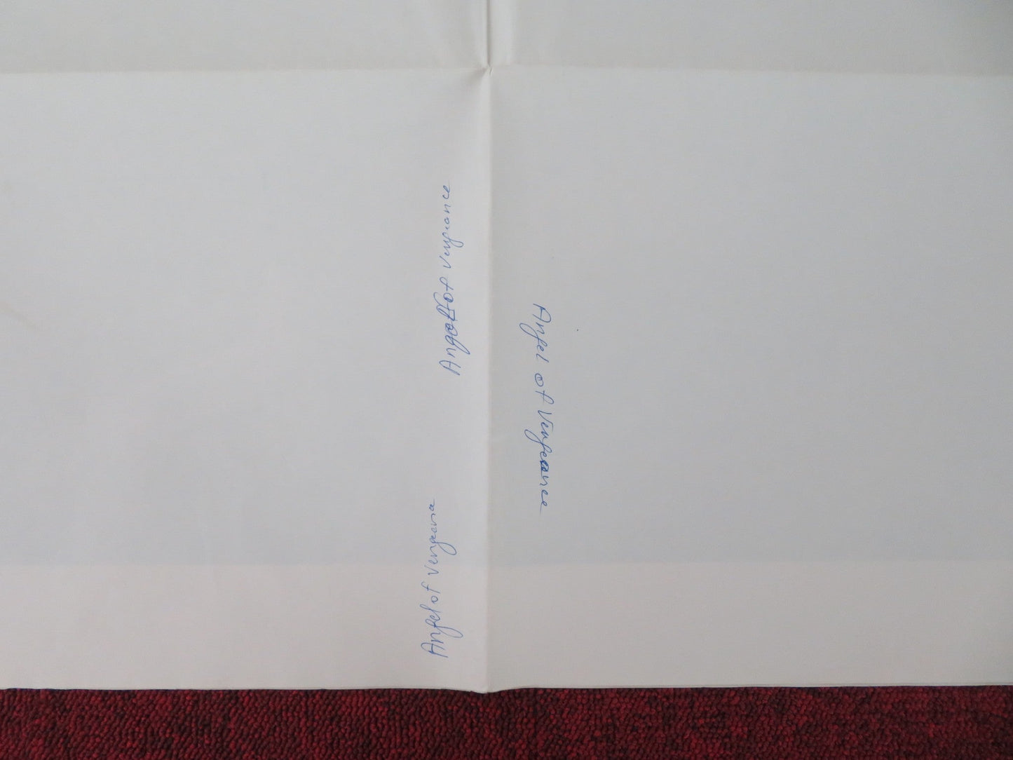 Angel of Vengeance Folded US One Sheet Poster Zoe Lund Abel Ferrara 1981 Movie posters
