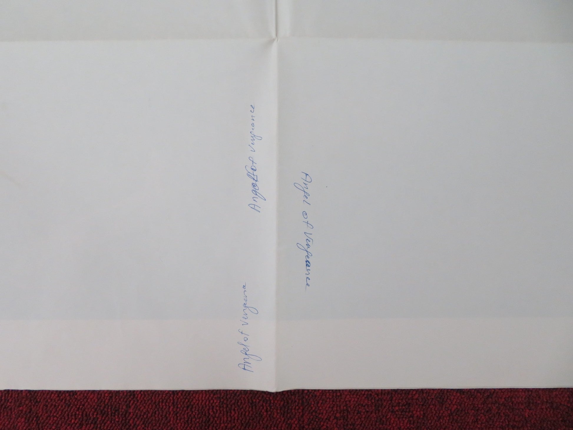 Angel of Vengeance Folded US One Sheet Poster Zoe Lund Abel Ferrara 1981 Movie posters