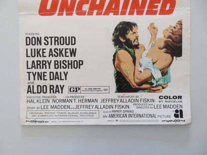 ANGEL UNCHAINED US INSERT POSTER DON STROUD LUKE ASKEW 1970 Rendezvous Cinema Movie posters
