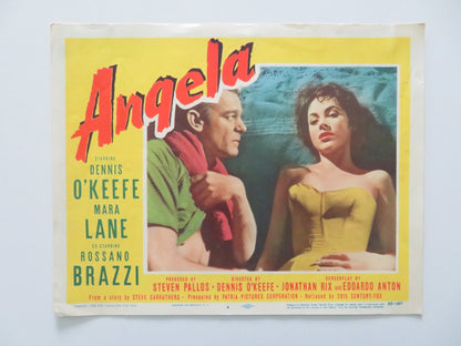 ANGELA - #4 US LOBBY CARD DENNIS O'KEEFE MARA LANE 1955 Rendezvous Cinema Movie posters