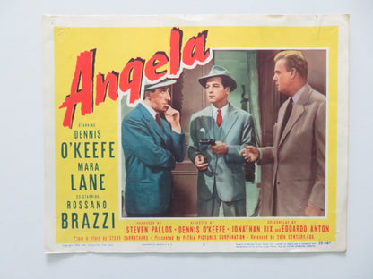 ANGELA - #5 US LOBBY CARD DENNIS O'KEEFE MARA LANE 1955 Rendezvous Cinema Movie posters
