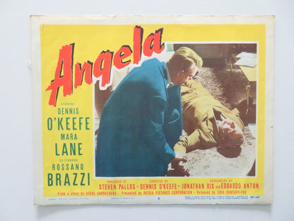 ANGELA - #8 US LOBBY CARD DENNIS O'KEEFE MARA LANE 1955 Rendezvous Cinema Movie posters